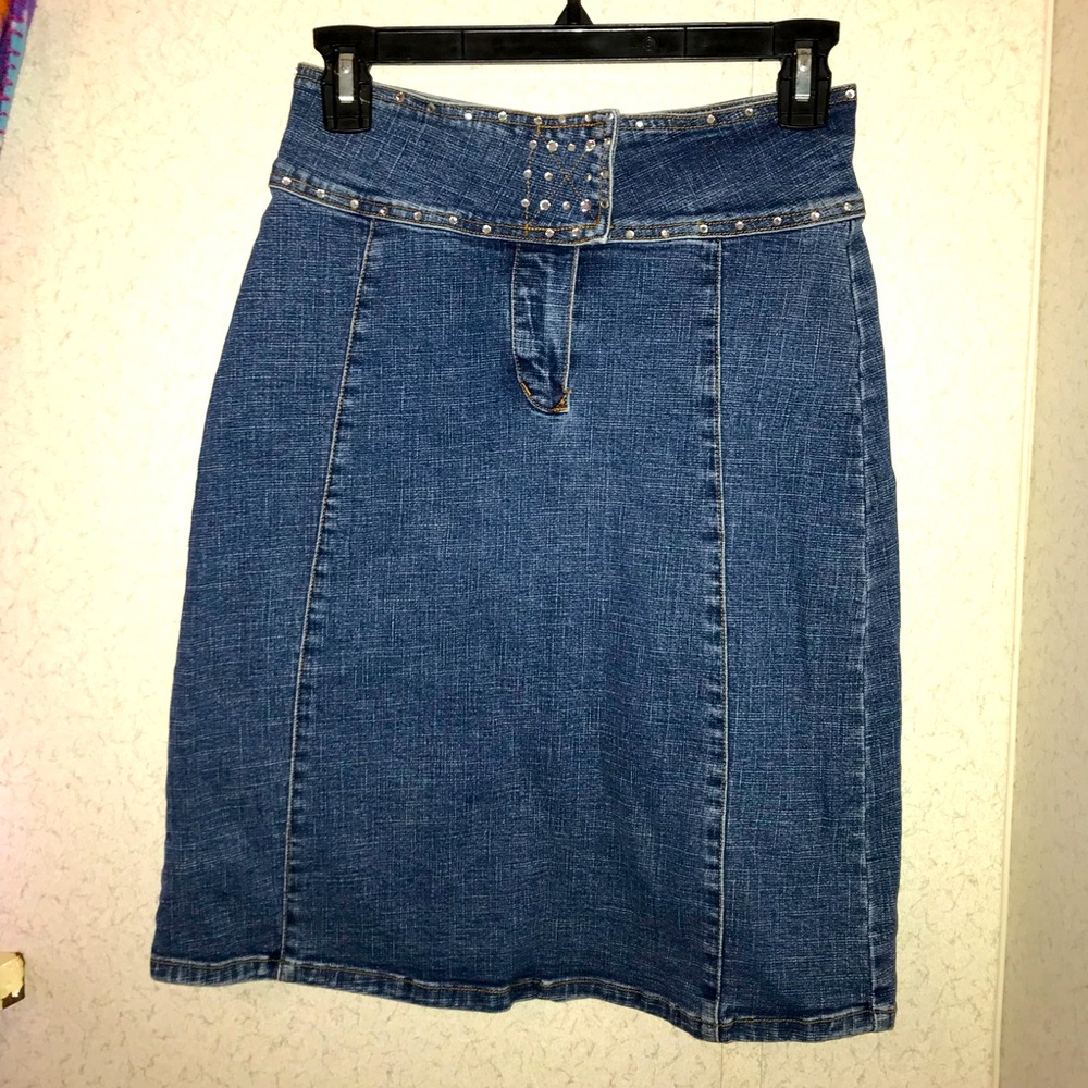 Midi Jean Skirt